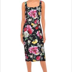 Floral Dolce & Gabbana midi dress size 46/us10 worn once